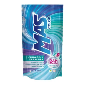 Detergente Líquido Mas Color Cuidado Frescura 830 Ml