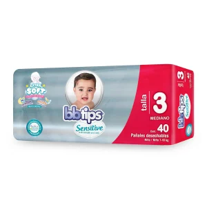 Pañales BB Tips T-3 40 Pzas