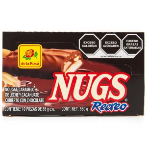 Chocolate La Rosa Nugs Recreo 10 Pzas