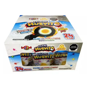 Dulce Las Delicias Trueno Huevito 24 Pzas