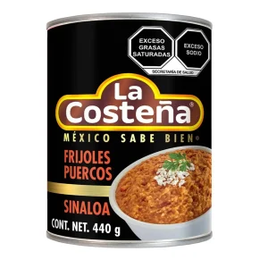 Frijoles Puercos La Costeña Refritos 440 Gr