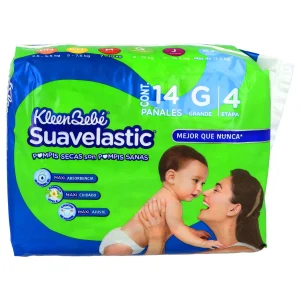 Pañales Suavelastic Max Grande 14 Pzas